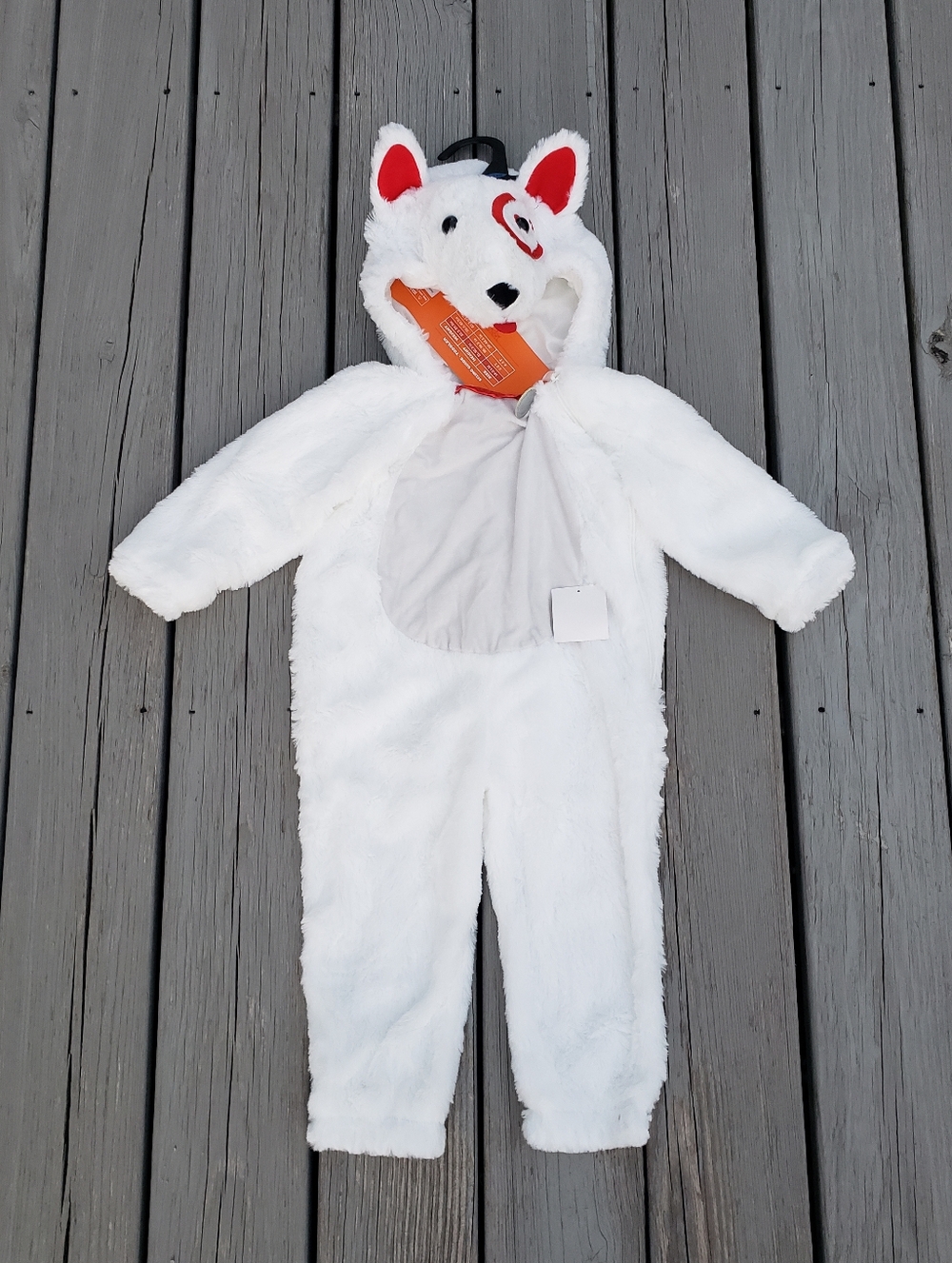Hyde & EEK!! Target Bullseye Hooded Jumpsuit Mascot Costume 18-24 Months